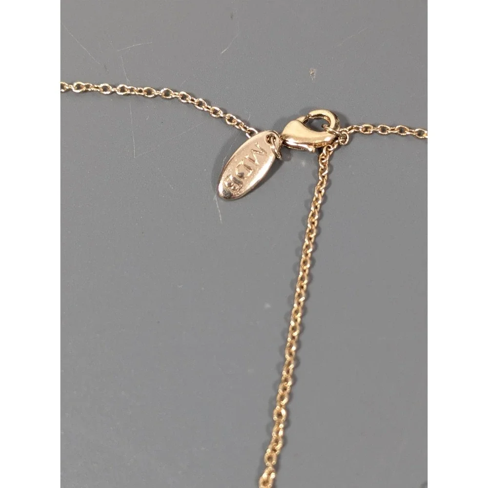 MDB Gold Tone Kristen Necklace Name Retro Dainty‎ 20 inch Classic for Layering